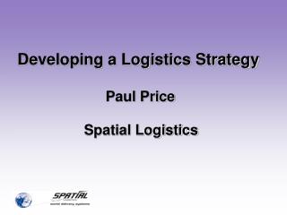 Developing a Logistics Strategy