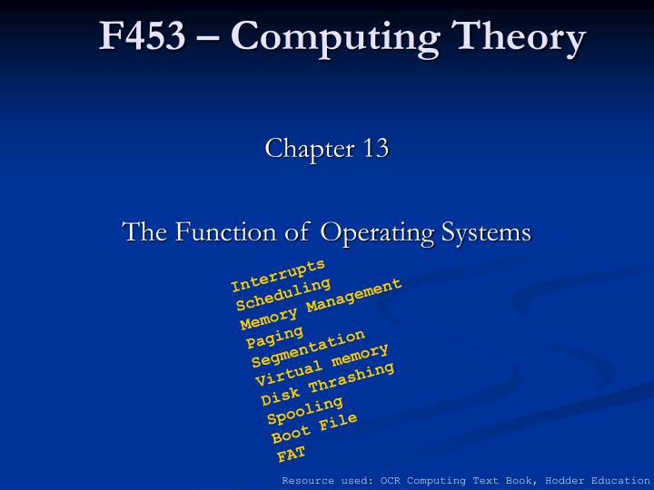 f453 computing theory