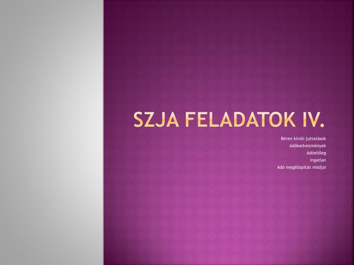 szja feladatok iv