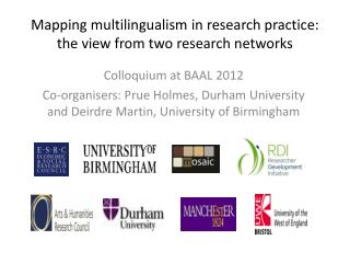 Mapping multilingualism in research practice: the view from two research networks