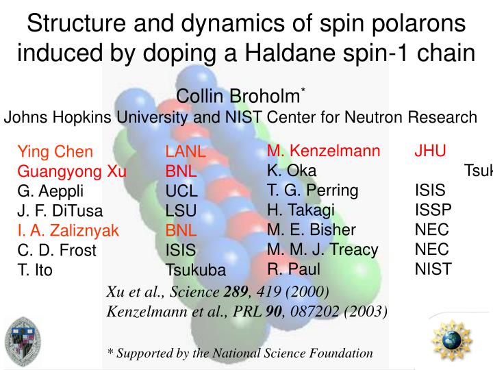 structure and dynamics of spin polarons induced by doping a haldane spin 1 chain