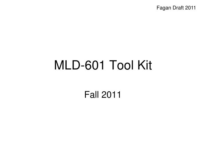 mld 601 tool kit