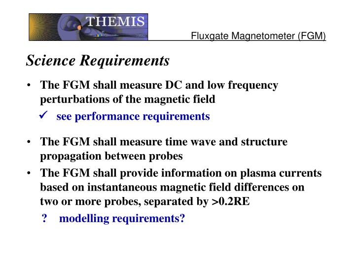 science requirements