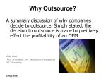 Why Outsource?