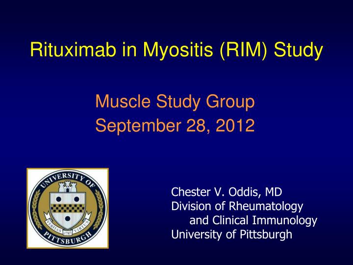 rituximab in myositis rim study