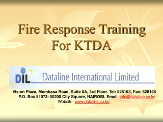 Fire Response Training For KTDA