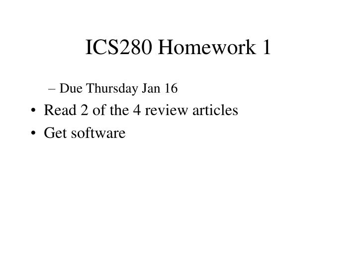 ics280 homework 1