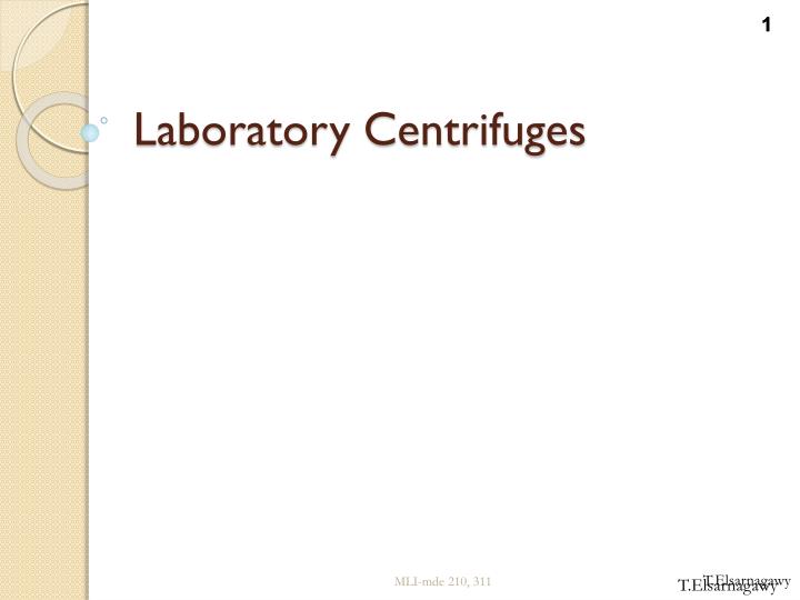 laboratory centrifuges