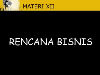 materi xii