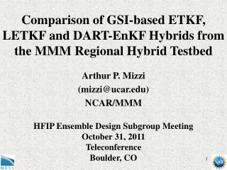 Comparison of GSI-based ETKF, LETKF and DART-EnKF Hybrids from the MMM Regional Hybrid Testbed