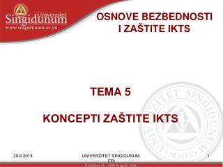 osnove bezbednosti i za tite ikts