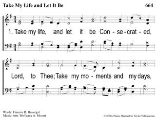 1 1 take my life and let it be