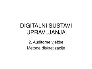 digitalni sustavi upravljanja