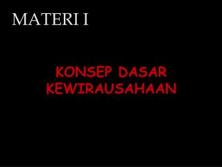 materi i