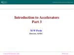 Introduction to Accelerators Part 3 - slide 1
