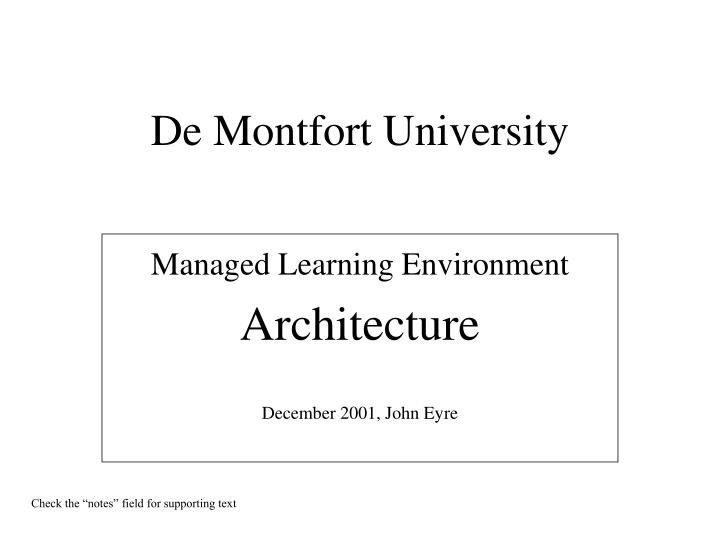 de montfort university
