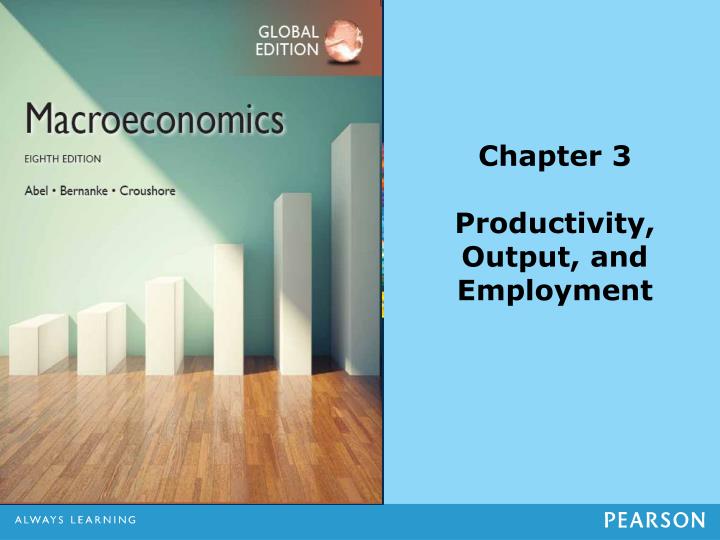 chapter 3 productivity output and employment