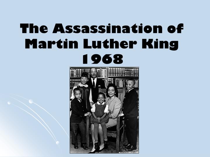 the assassination of martin luther king 1968