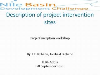 Description of project intervention sites