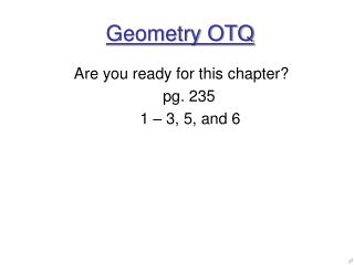 Geometry OTQ