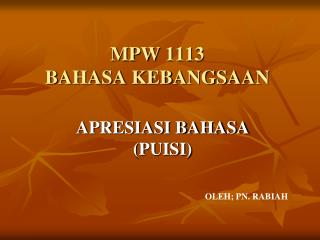 mpw 1113 bahasa kebangsaan