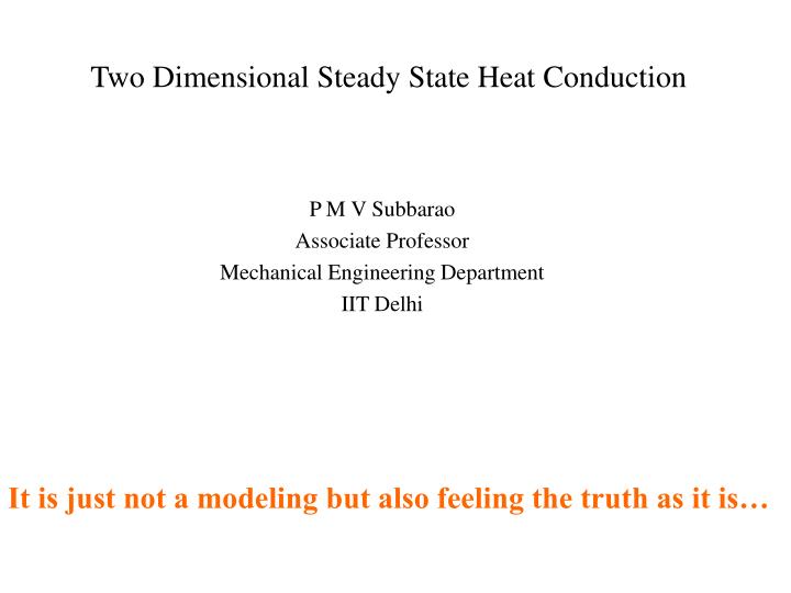 two dimensional steady state heat conduction