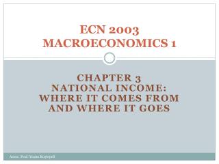 ECN 2003 MACROECONOMICS 1