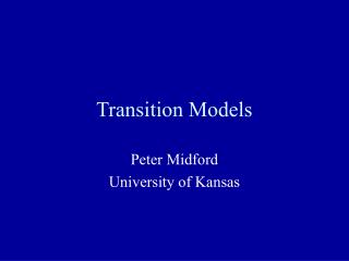 Transition Models