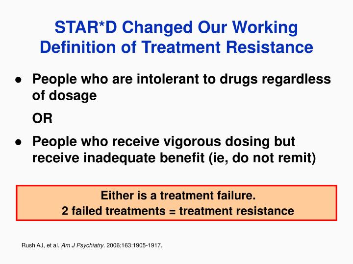 star d changed our working definition of treatment resistance