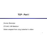 TCP - Part I - slide 1