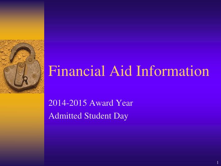 financial aid information