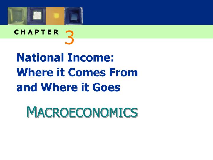 national income where it comes from and where it goes