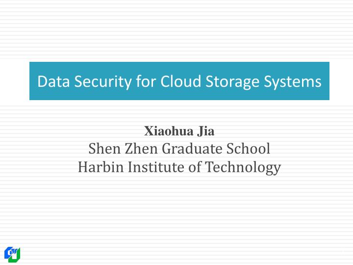 data security for cloud storage systems