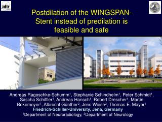 Postdilation of the WINGSPAN- Stent instead of predilation is feasible and safe