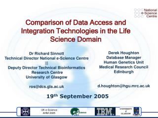 Comparison of Data Access and Integration Technologies in the Life Science Domain