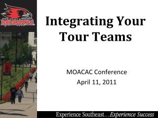 Integrating Your Tour Teams