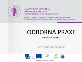 odborn praxe informa n semin