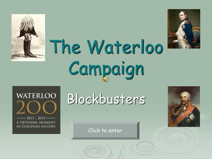 the waterloo campaign
