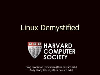 Linux Demystified