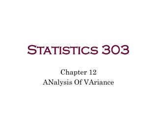 statistics 303
