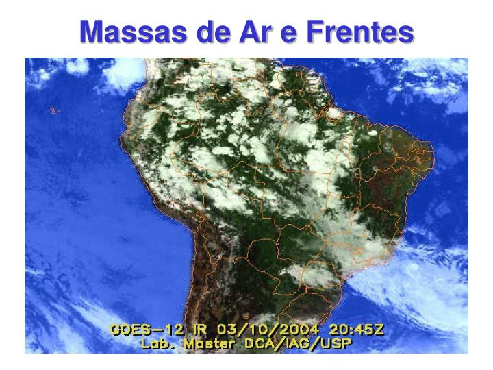 massas de ar e frentes