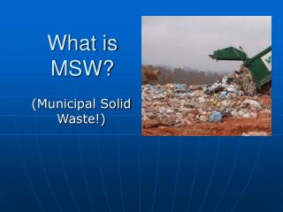 what is msw