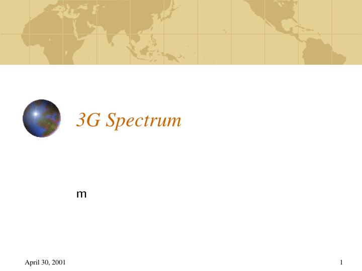 3g spectrum