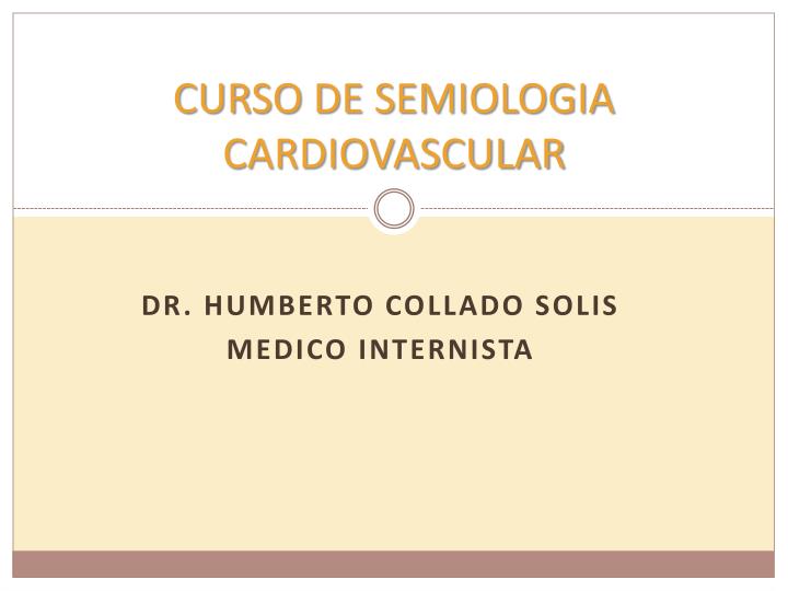 curso de semiologia cardiovascular