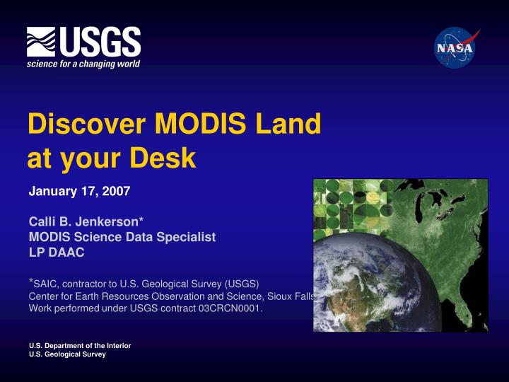 discover modis land at your desk