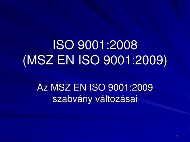 iso 9001 2008 msz en iso 9001 2009