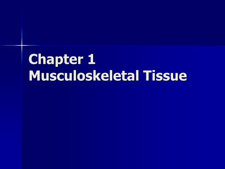 chapter 1 musculoskeletal tissue
