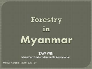 Forestry in Myanmar