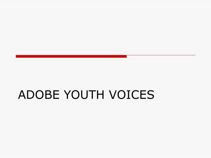 adobe youth voices