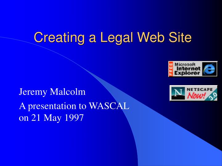 creating a legal web site